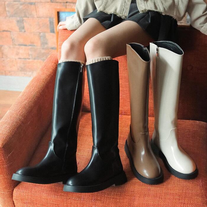csy560 basic long boots _ 2colors