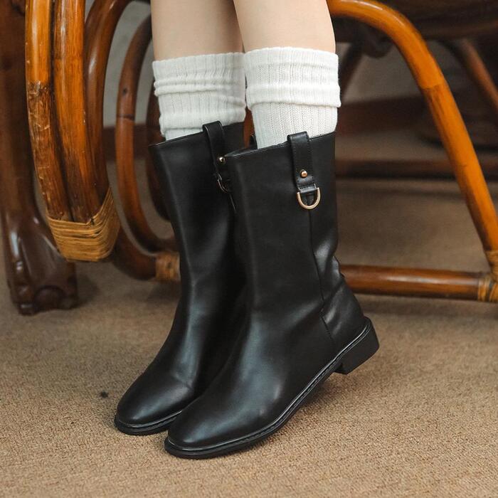 my2311 D-ring middle boots _ 2colors