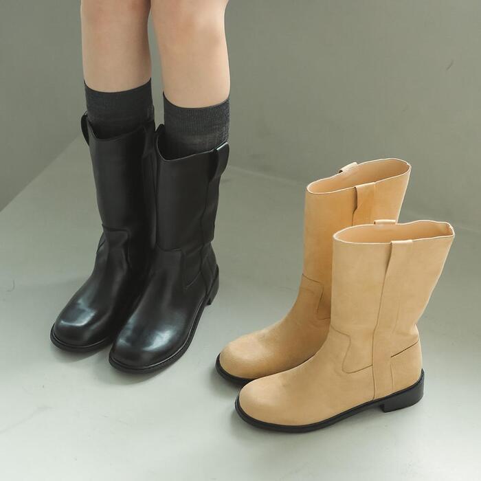 clo8916 Loop middle boots _ 2colors